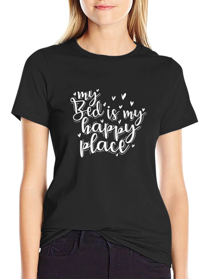 My Bed is My Happy Place Graphic T-Shirt