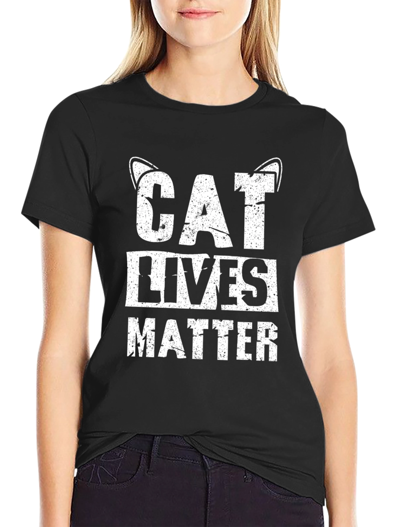 Cat Lives Matter Graphic T-Shirt