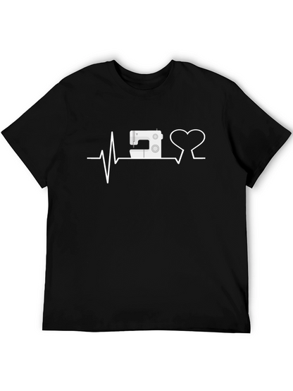 Sewing Heartbeat T-Shirt -  Sewing Machine Love