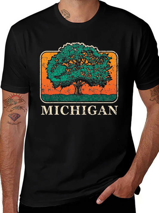Michigan State Tree Graphic T-Shirt