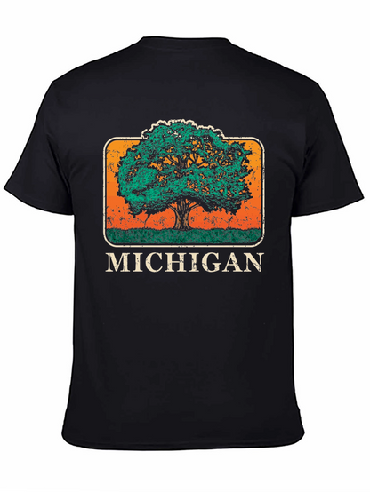 Michigan State Tree Graphic T-Shirt