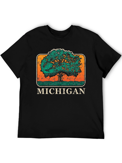Michigan State Tree Graphic T-Shirt