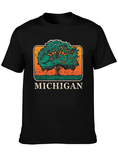 Michigan State Tree Graphic T-Shirt