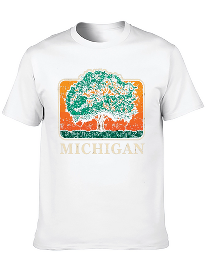 Michigan State Tree Graphic T-Shirt