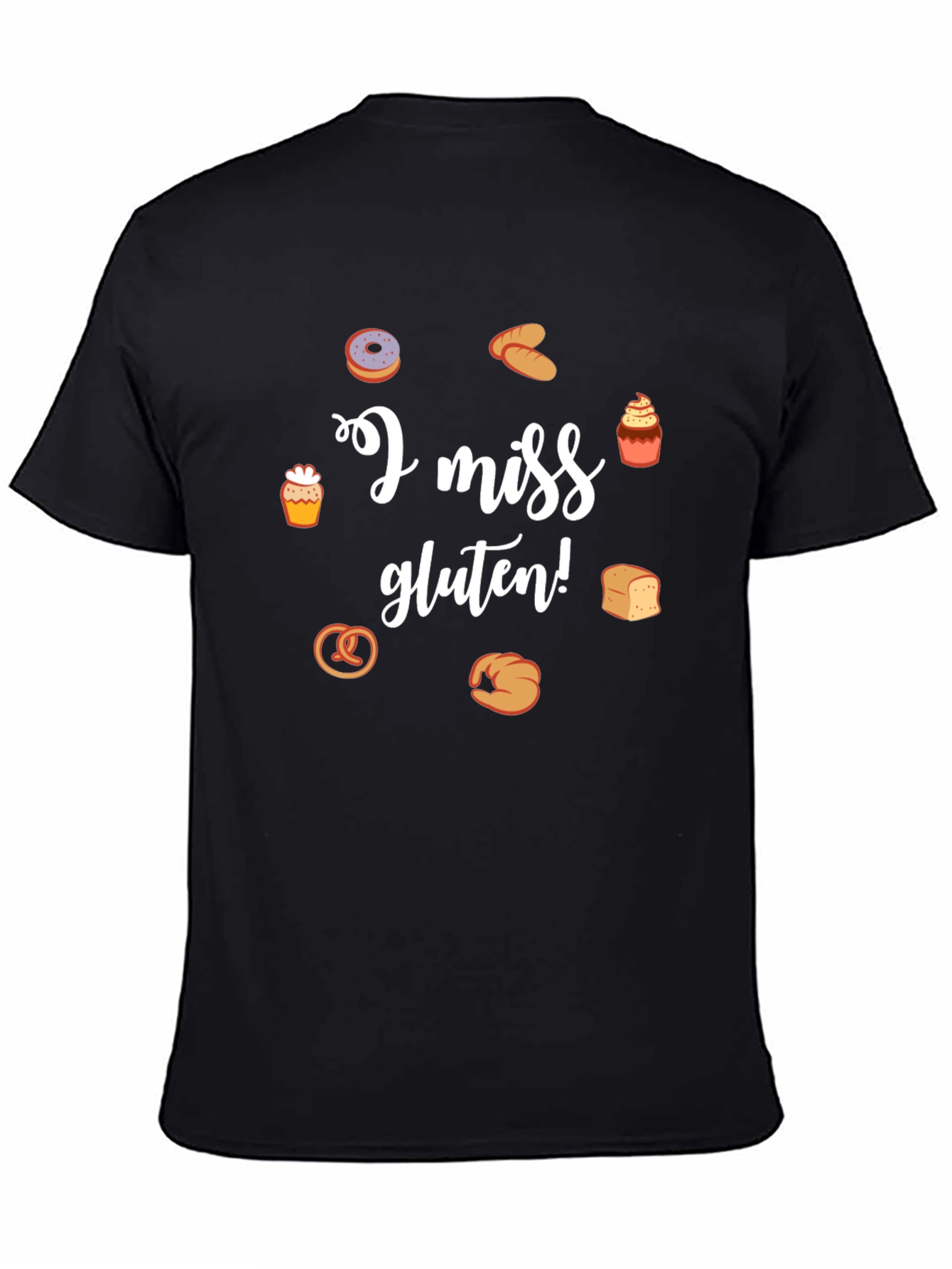 I Miss Gluten T-Shirt - Funny Foodie Tee