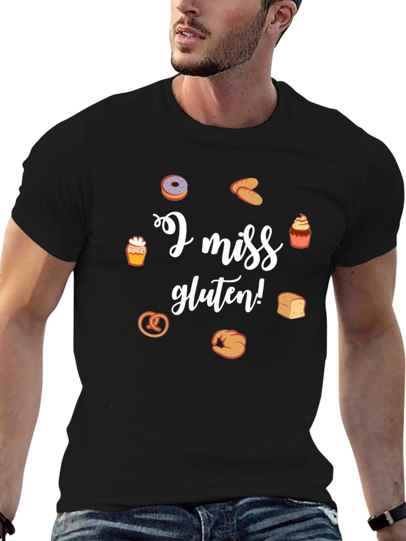 I Miss Gluten T-Shirt - Funny Foodie Tee