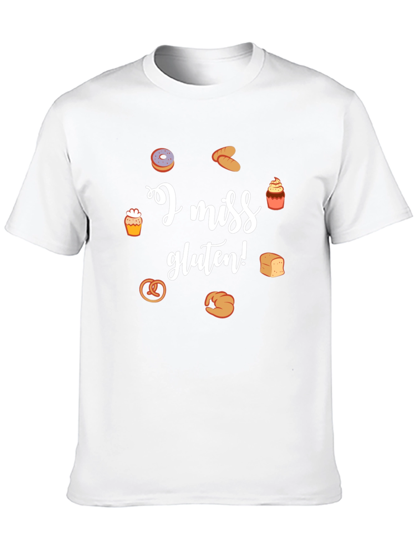 I Miss Gluten T-Shirt - Funny Foodie Tee