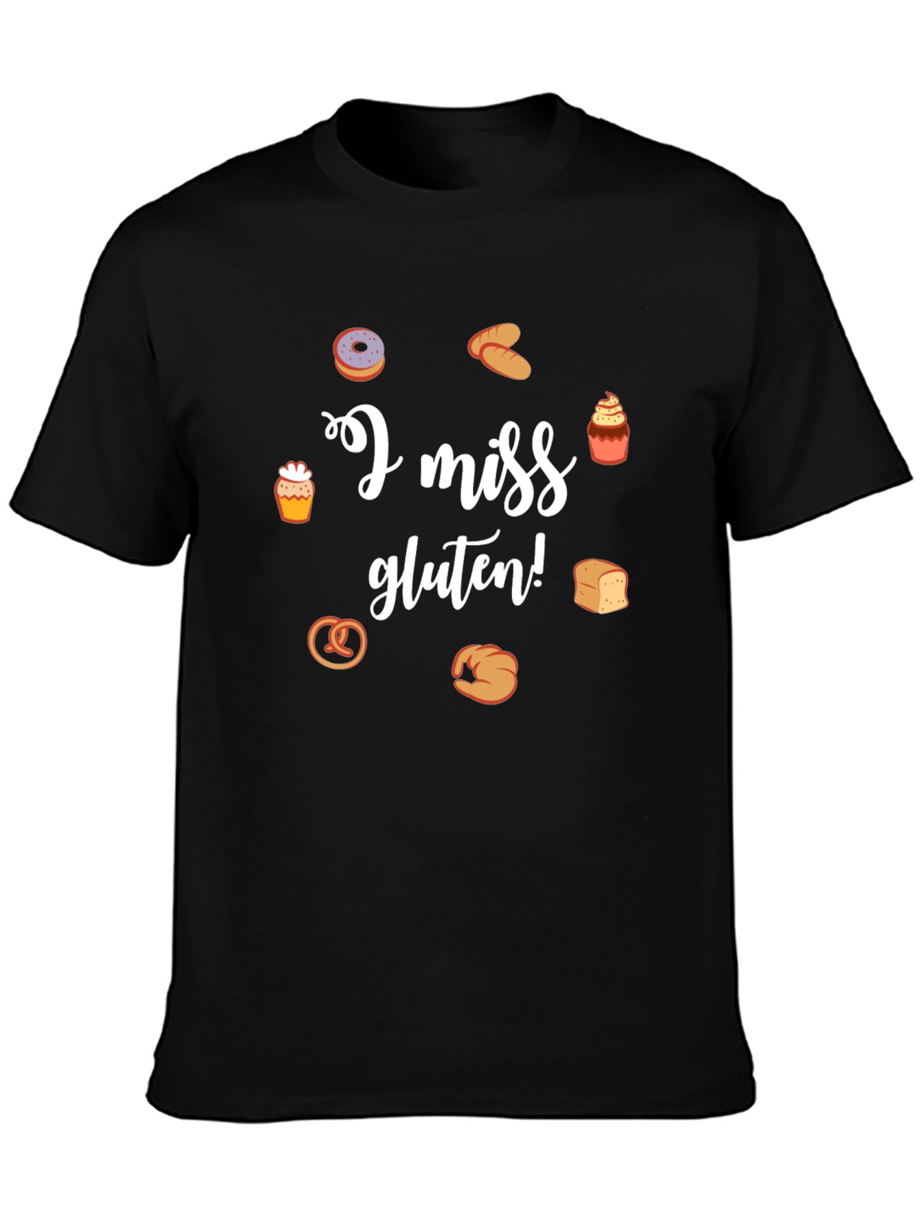I Miss Gluten T-Shirt - Funny Foodie Tee