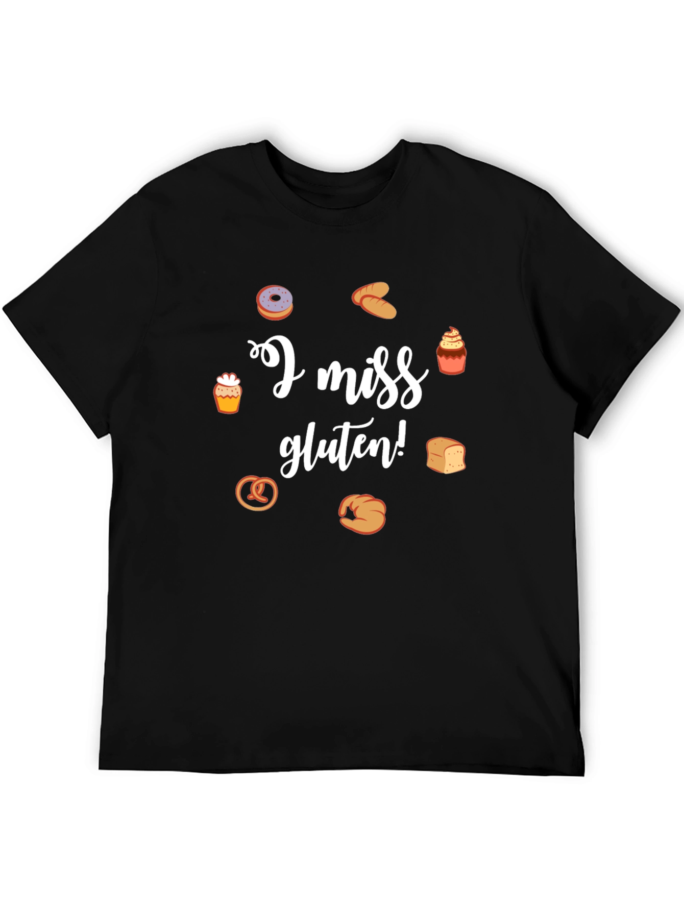 I Miss Gluten T-Shirt - Funny Foodie Tee