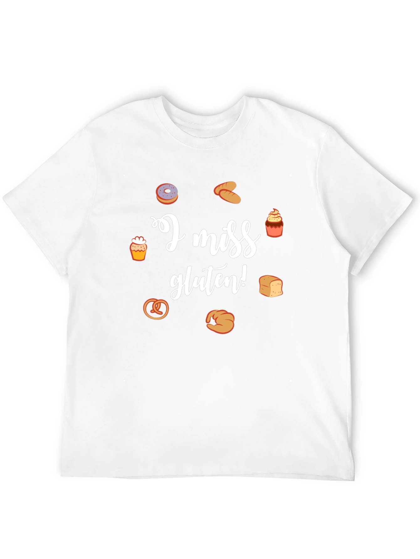I Miss Gluten T-Shirt - Funny Foodie Tee