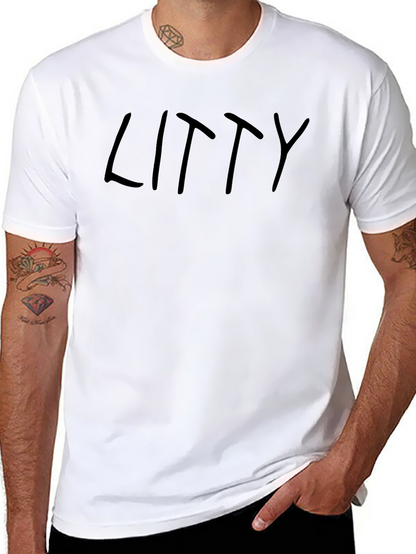 Litty Black T-Shirt - Casual Graphic Tee