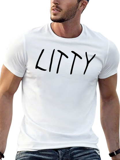 Litty Black T-Shirt - Casual Graphic Tee