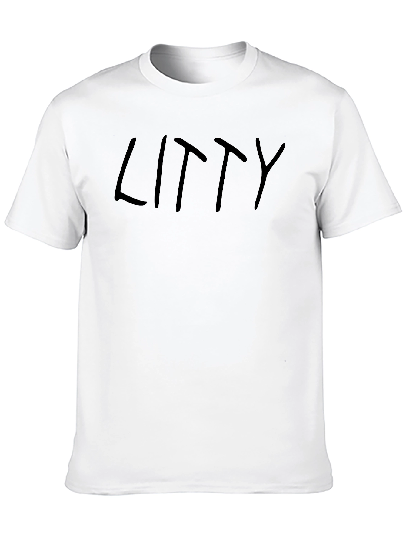 Litty Black T-Shirt - Casual Graphic Tee