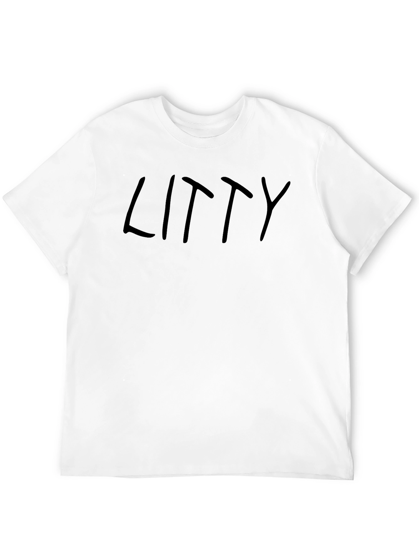 Litty Black T-Shirt - Casual Graphic Tee