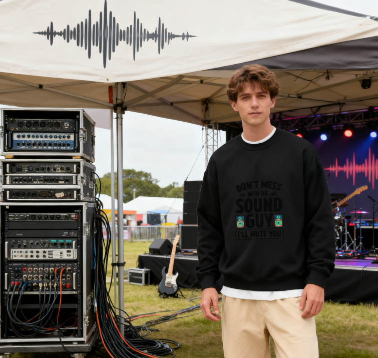"Don’t Mess With The Sound Guy" Music Crewneck Sweatshirt