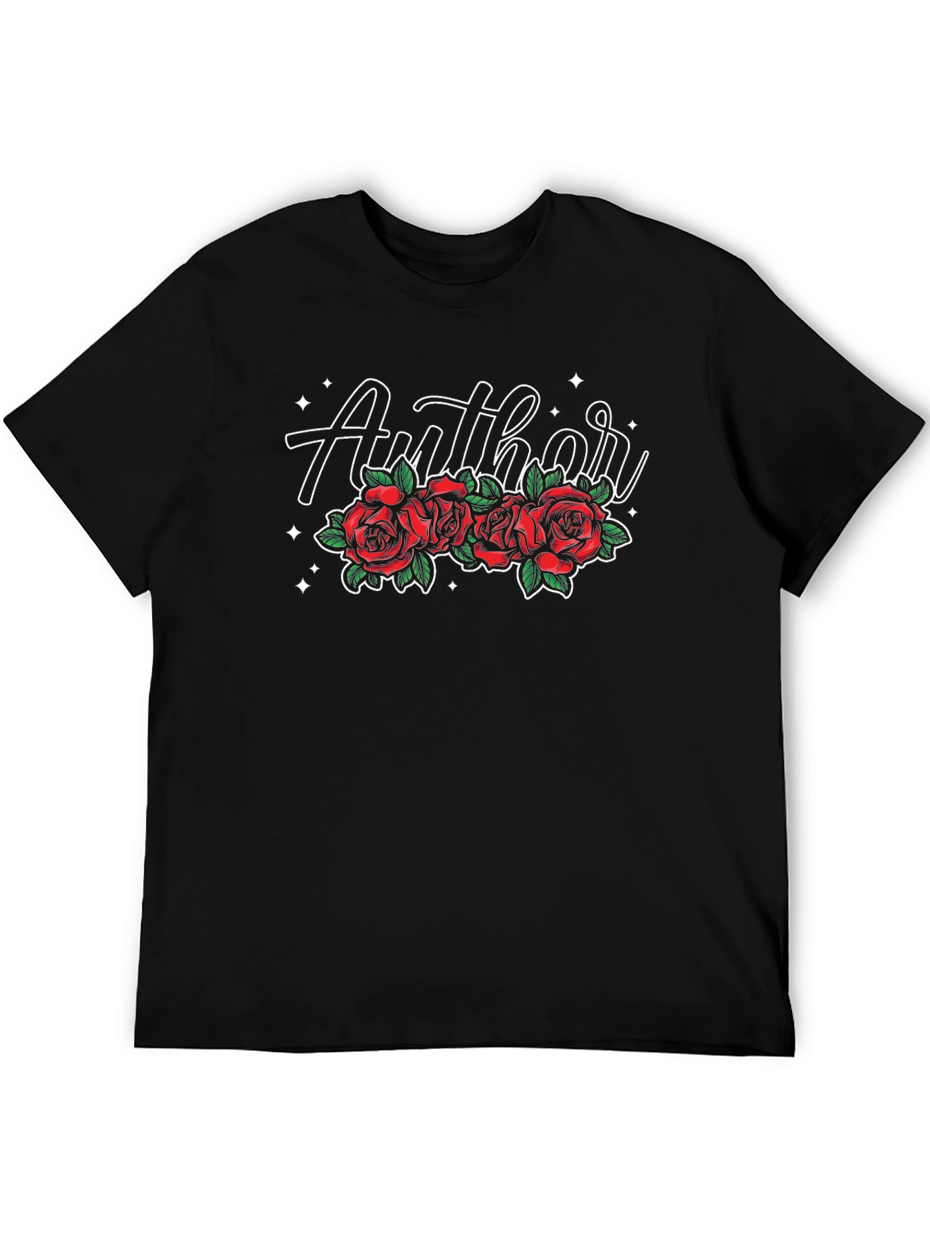 Author Rose Graphic Tee - Black