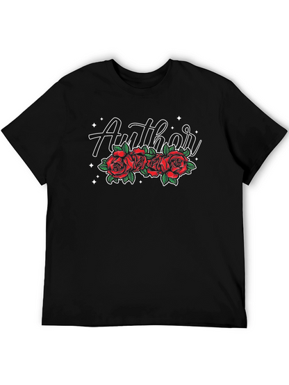 Author Rose Graphic Tee - Black