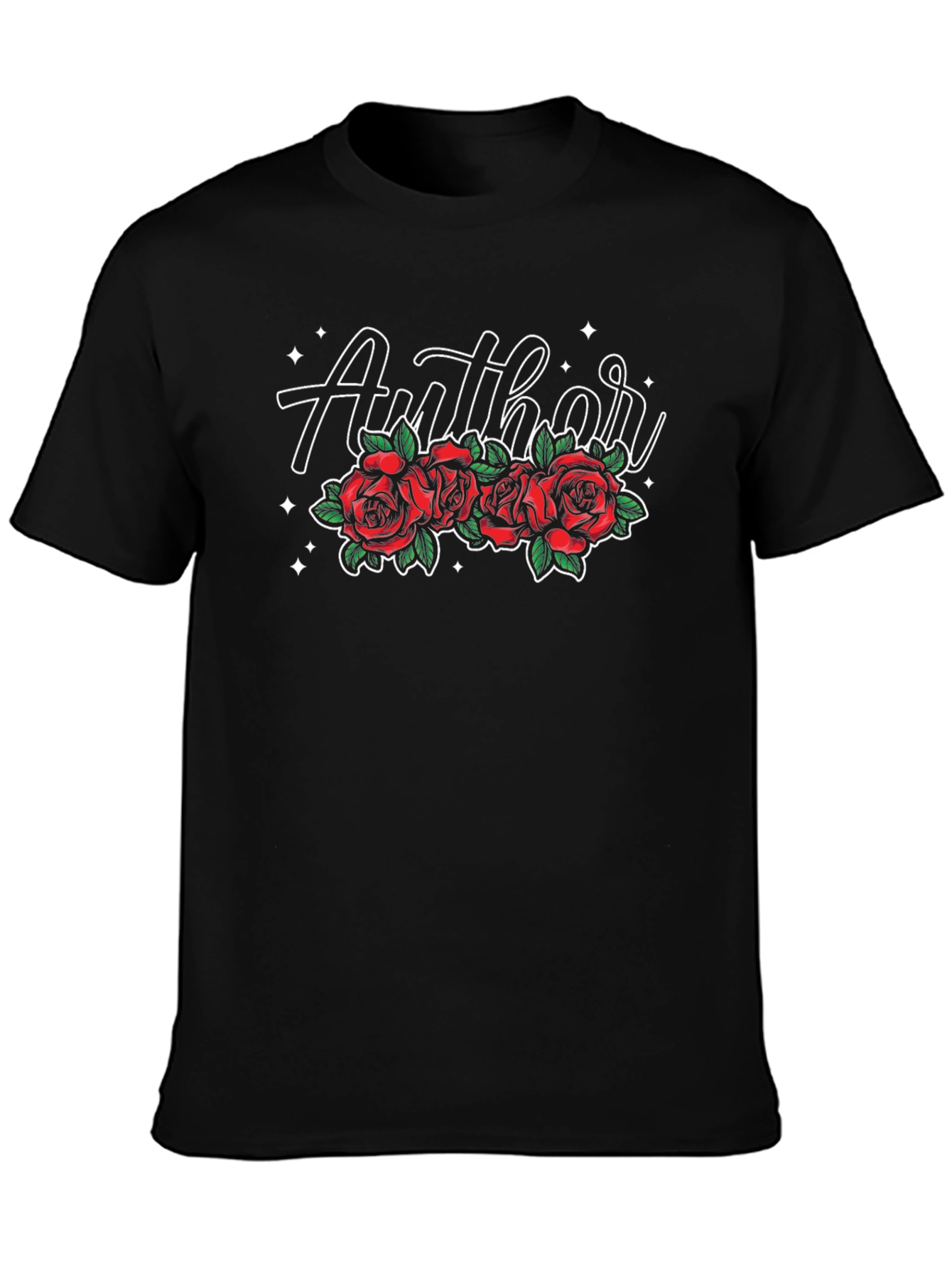 Author Rose Graphic Tee - Black