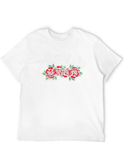 Author Rose Graphic Tee - Black