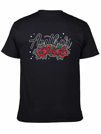 Author Rose Graphic Tee - Black