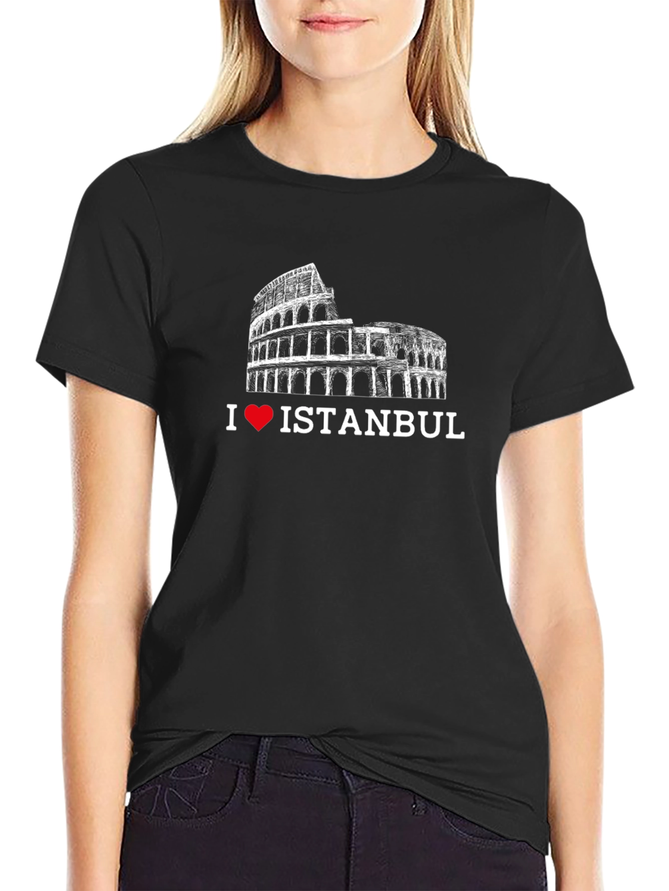 I Love Istanbul T-Shirt - Black Graphic Tee