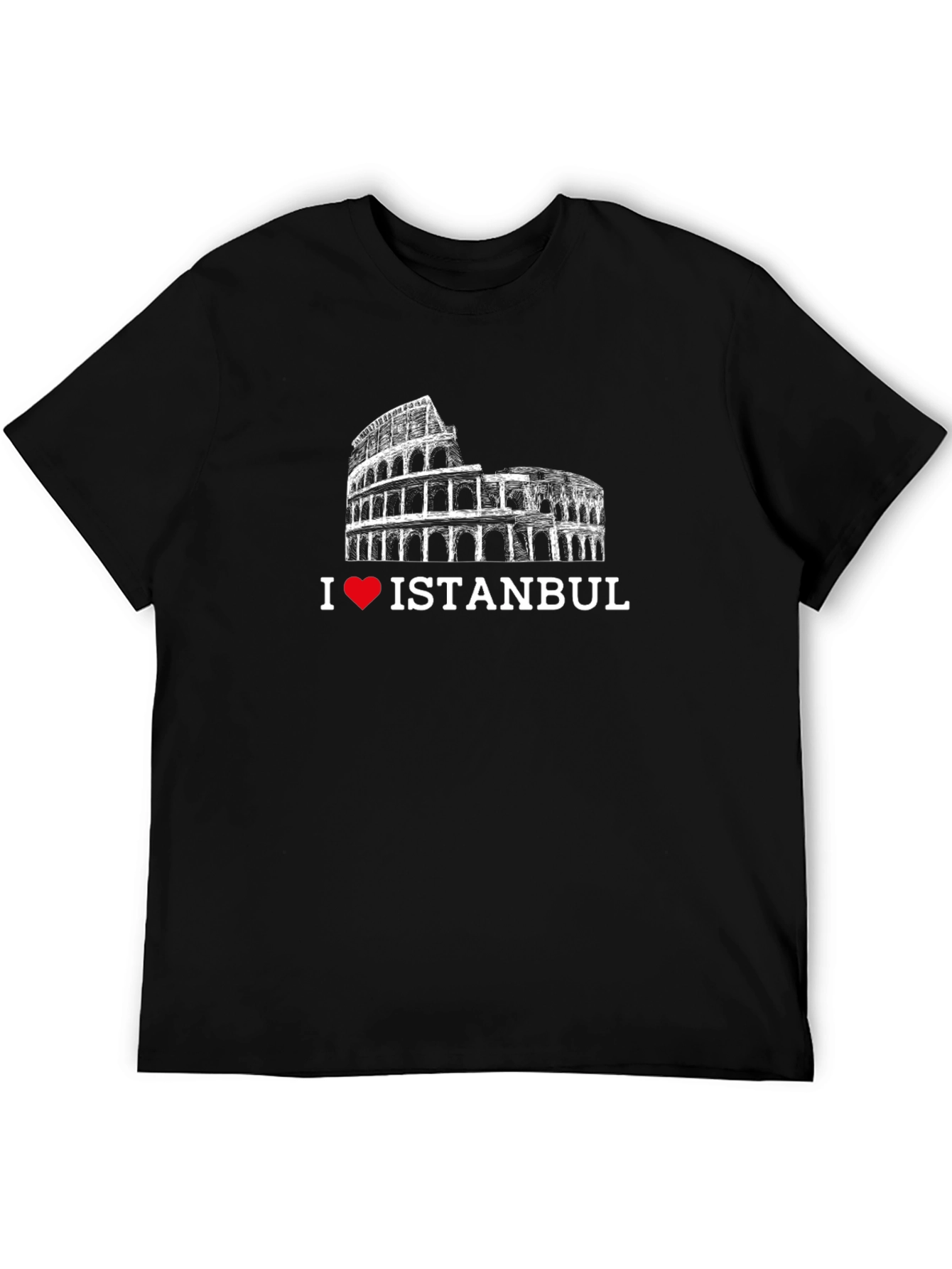 I Love Istanbul T-Shirt - Black Graphic Tee