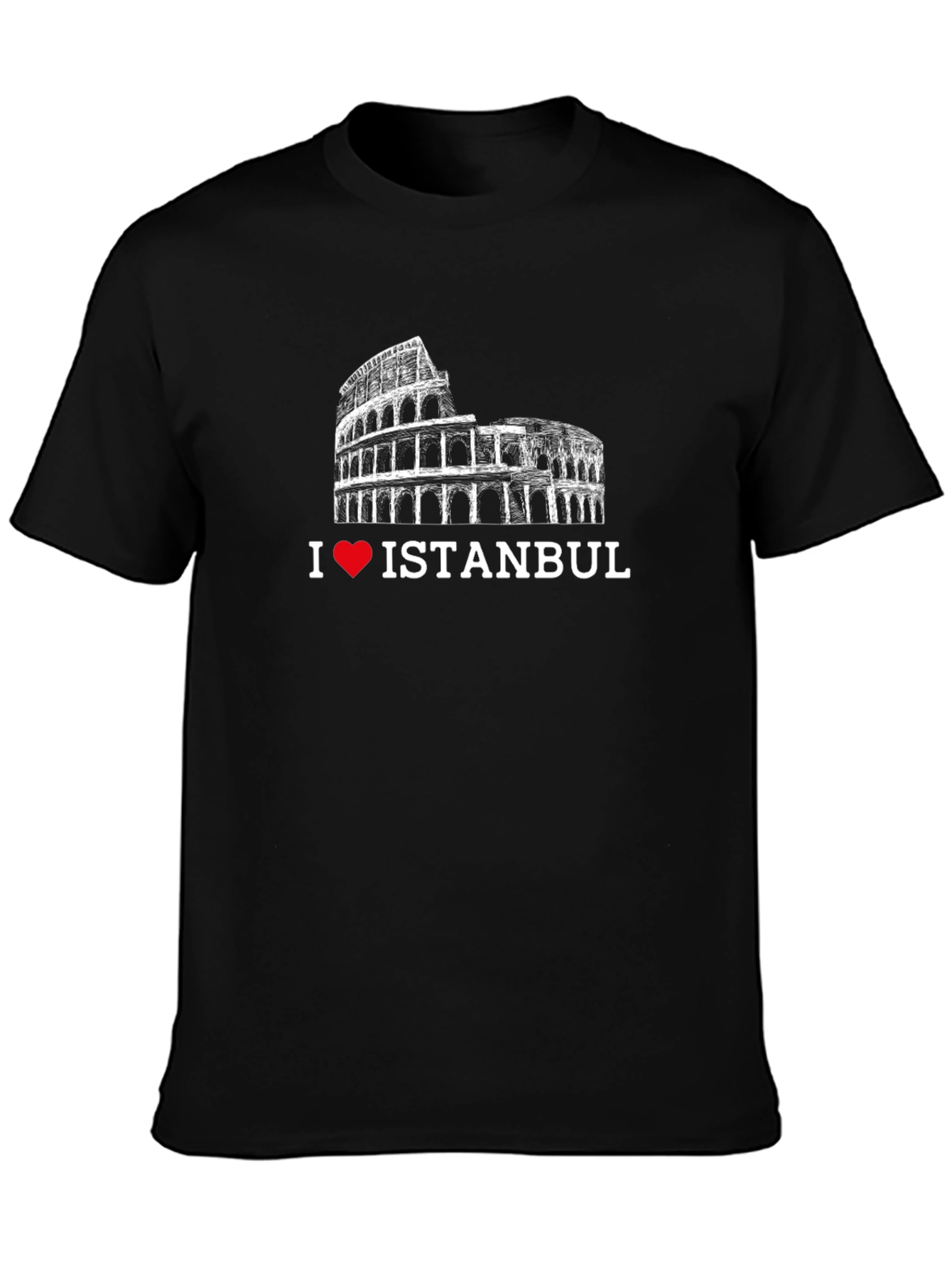 I Love Istanbul T-Shirt - Black Graphic Tee
