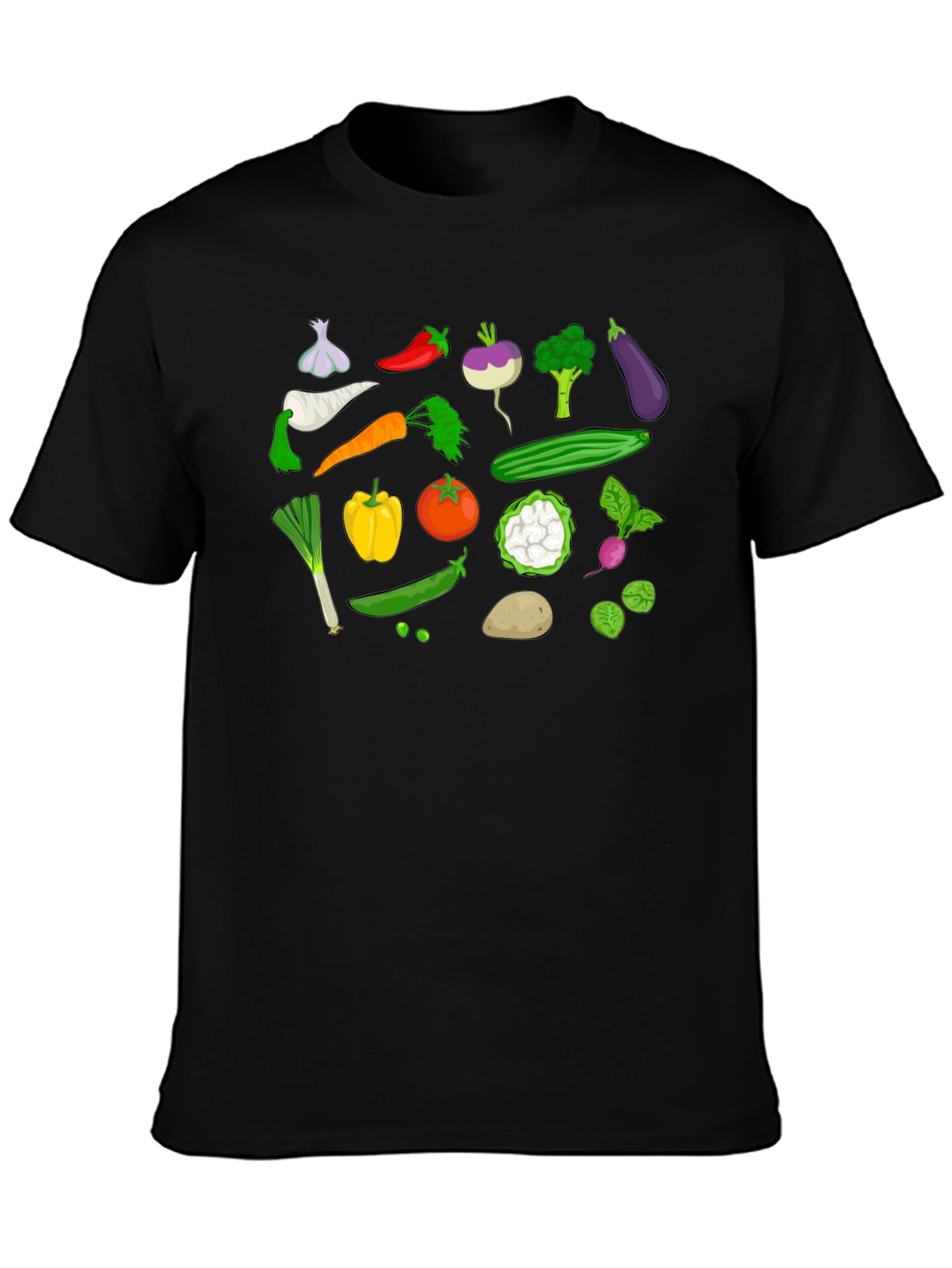 Vegetable Print Tee - Farm Fresh Fun