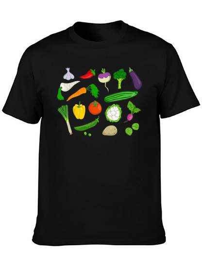 Vegetable Print Tee - Farm Fresh Fun