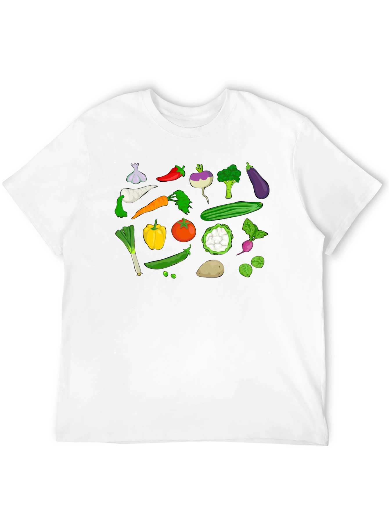 Vegetable Print Tee - Farm Fresh Fun