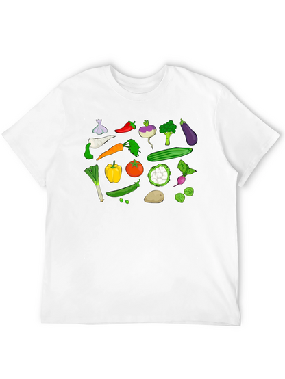 Vegetable Print Tee - Farm Fresh Fun