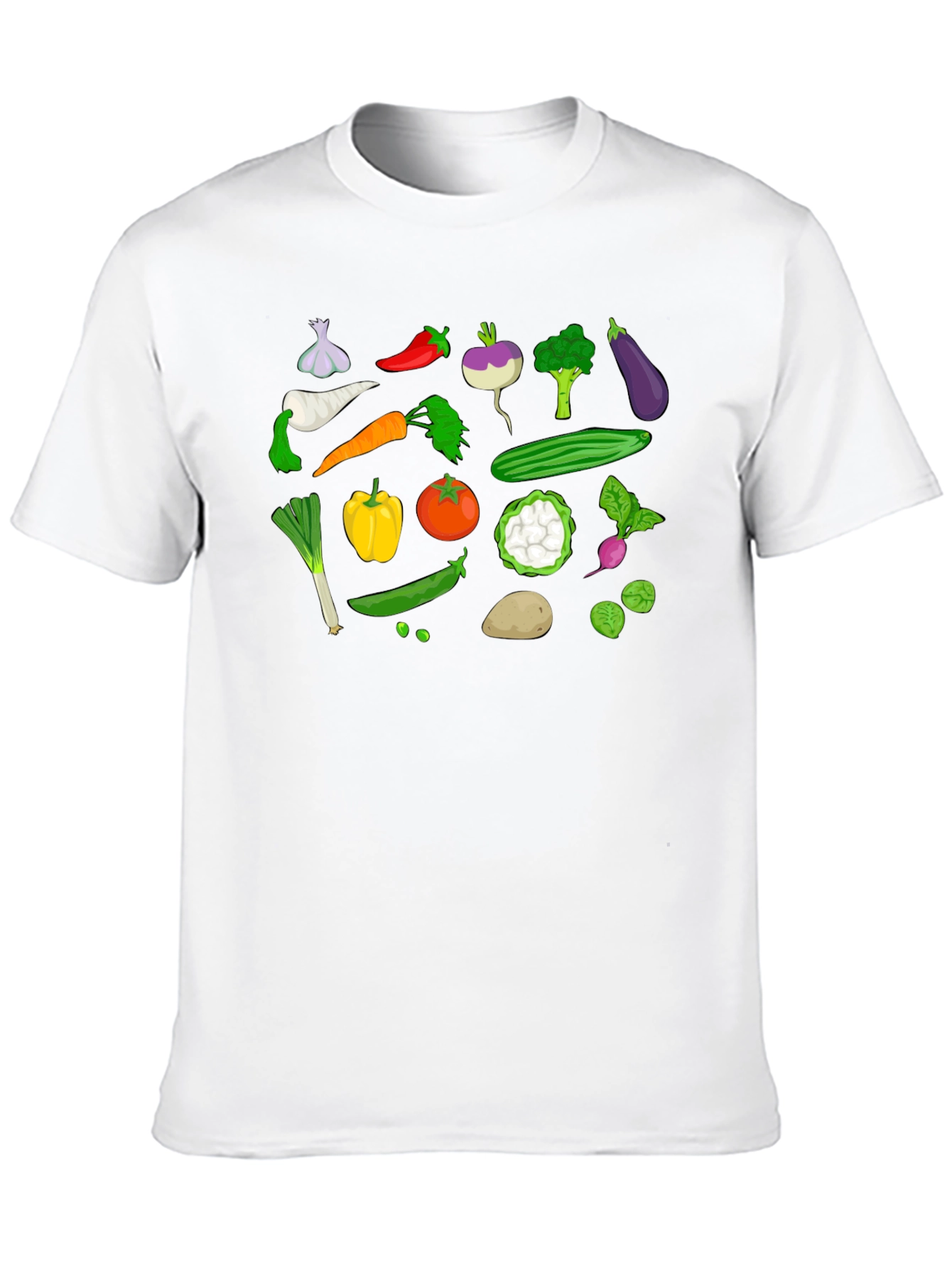 Vegetable Print Tee - Farm Fresh Fun