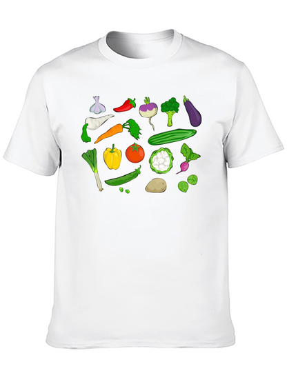 Vegetable Print Tee - Farm Fresh Fun