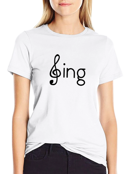 Sing T-Shirt - Musical Note Design
