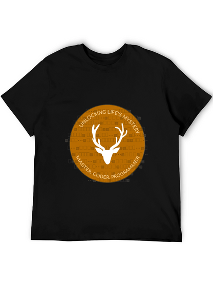 Master Coder Deer Graphic T-Shirt