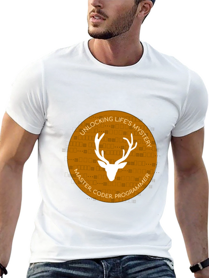 Master Coder Deer Graphic T-Shirt