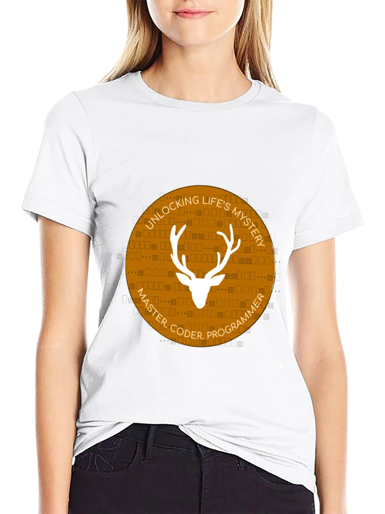 Master Coder Deer Graphic T-Shirt