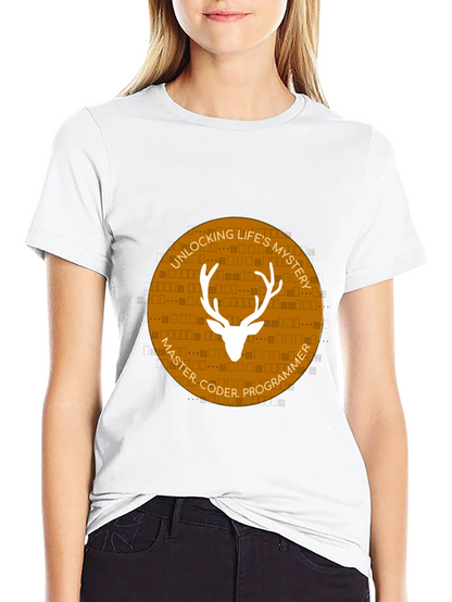 Master Coder Deer Graphic T-Shirt