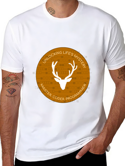Master Coder Deer Graphic T-Shirt
