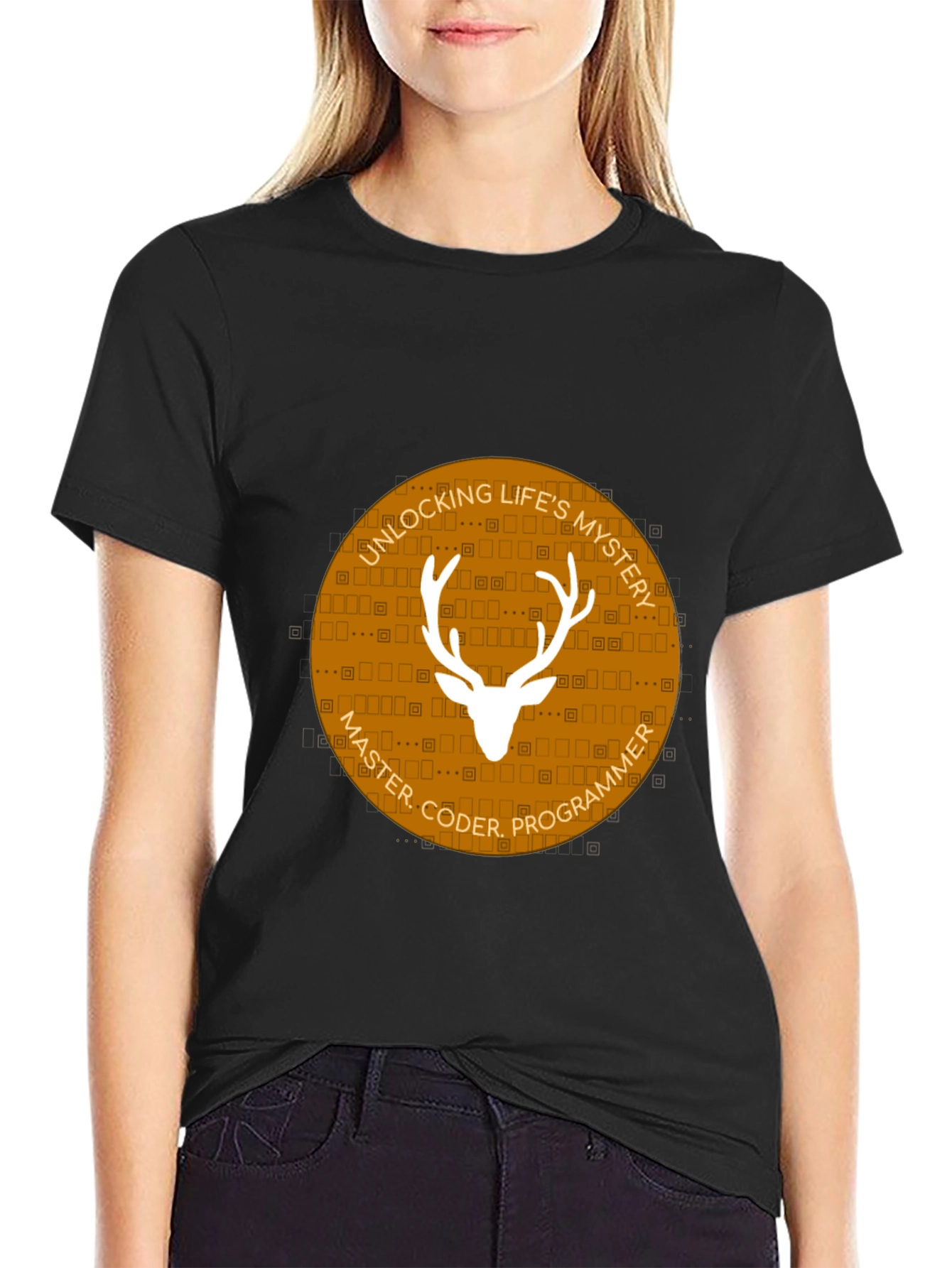 Master Coder Deer Graphic T-Shirt