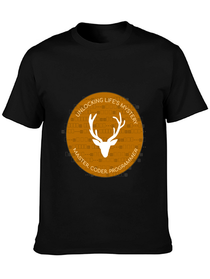 Master Coder Deer Graphic T-Shirt