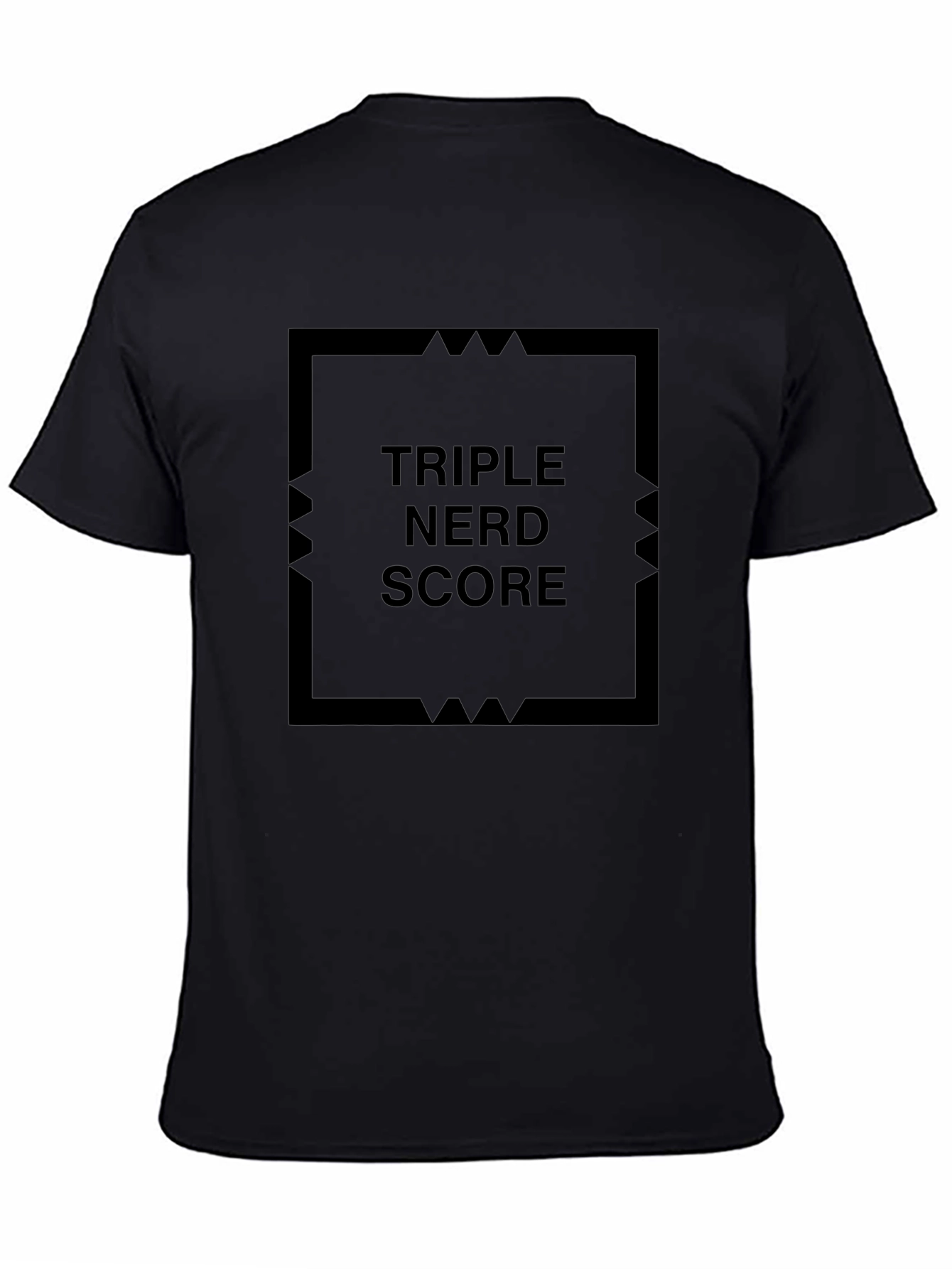 Triple Nerd Score Black T-Shirt