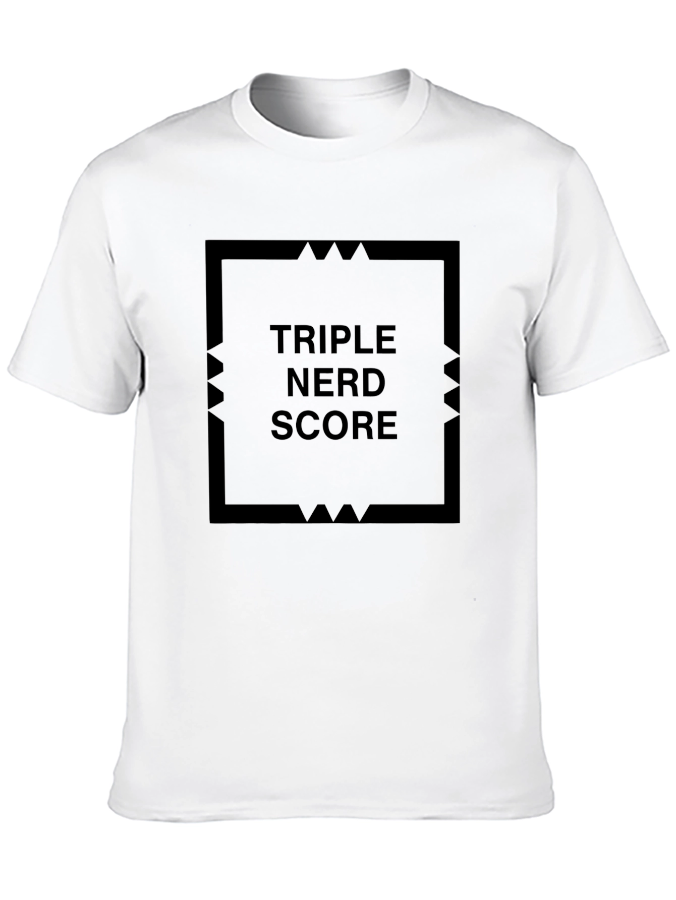Triple Nerd Score Black T-Shirt