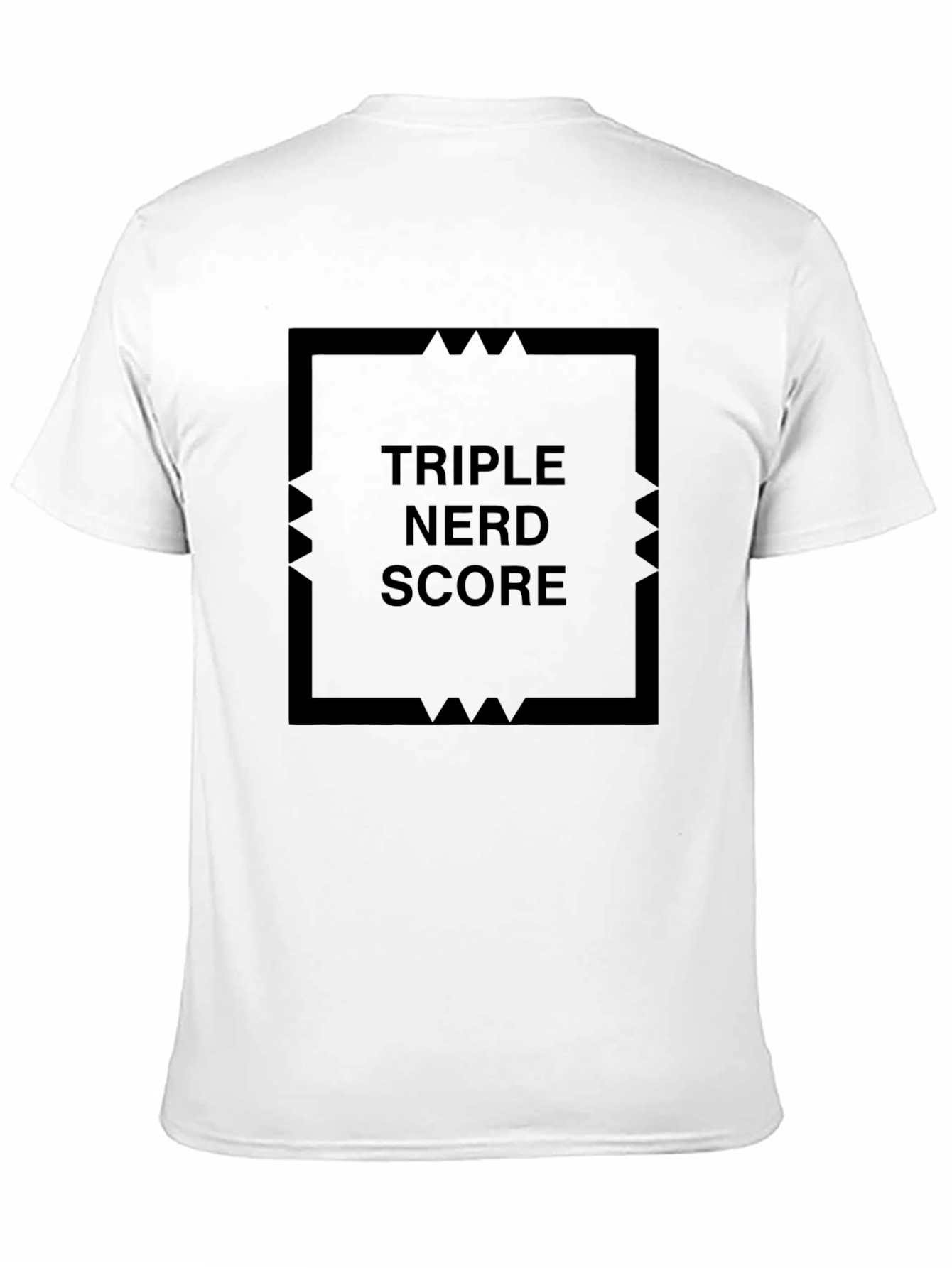 Triple Nerd Score Black T-Shirt