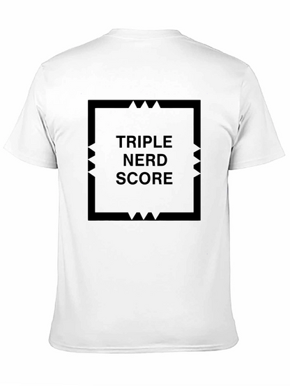 Triple Nerd Score Black T-Shirt