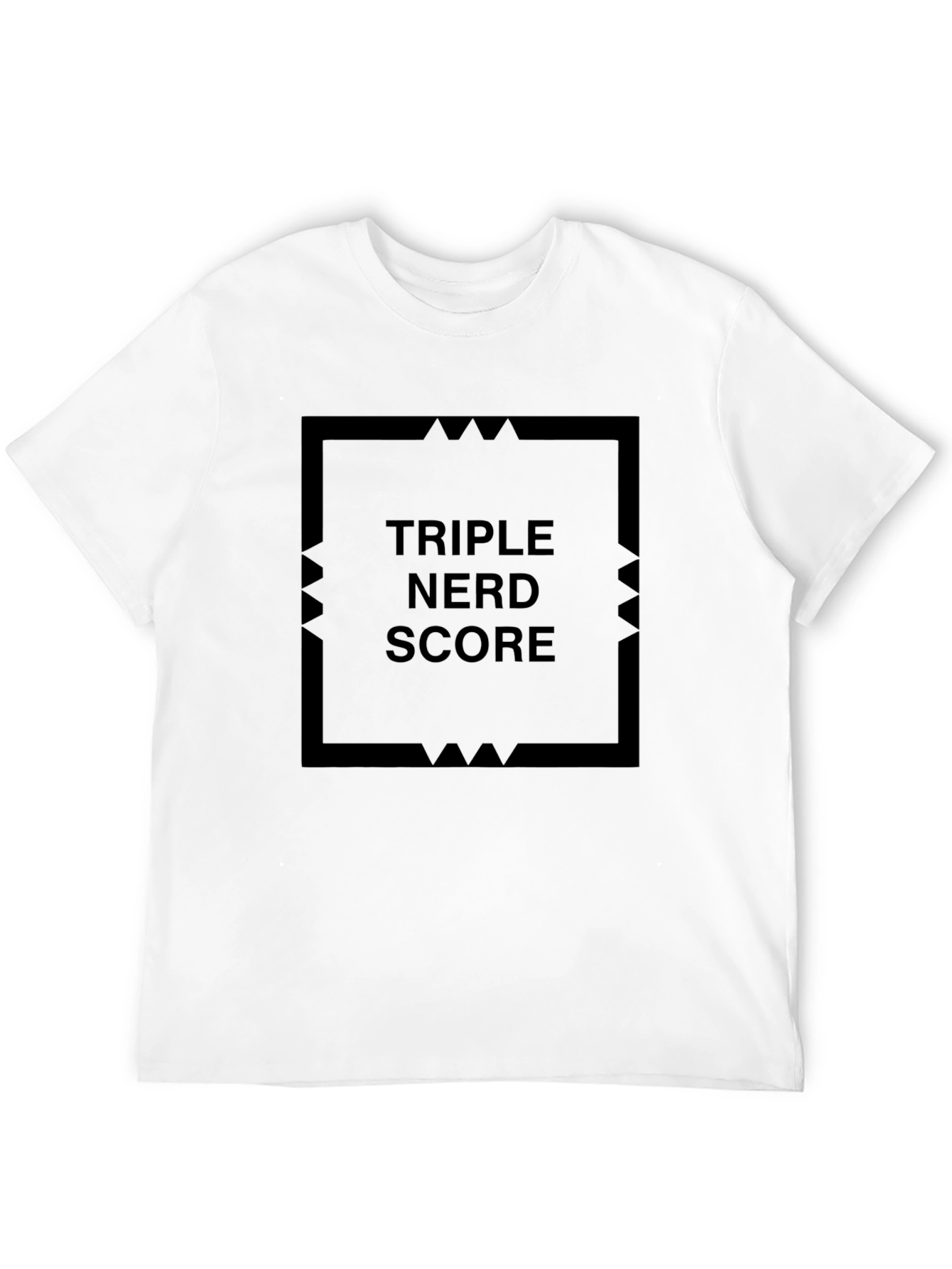 Triple Nerd Score Black T-Shirt