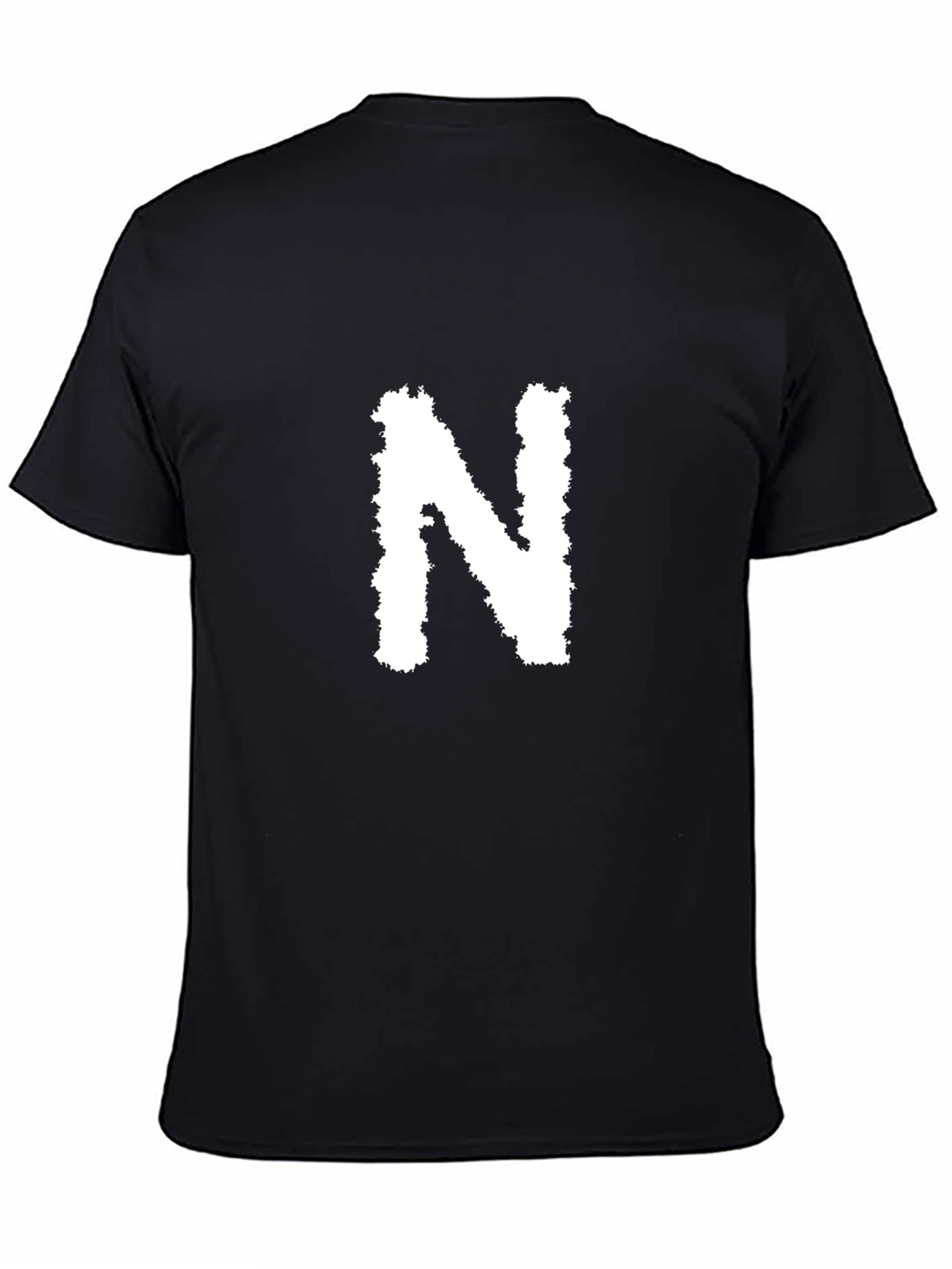Black T-Shirt with White N