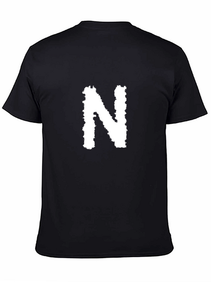 Black T-Shirt with White N