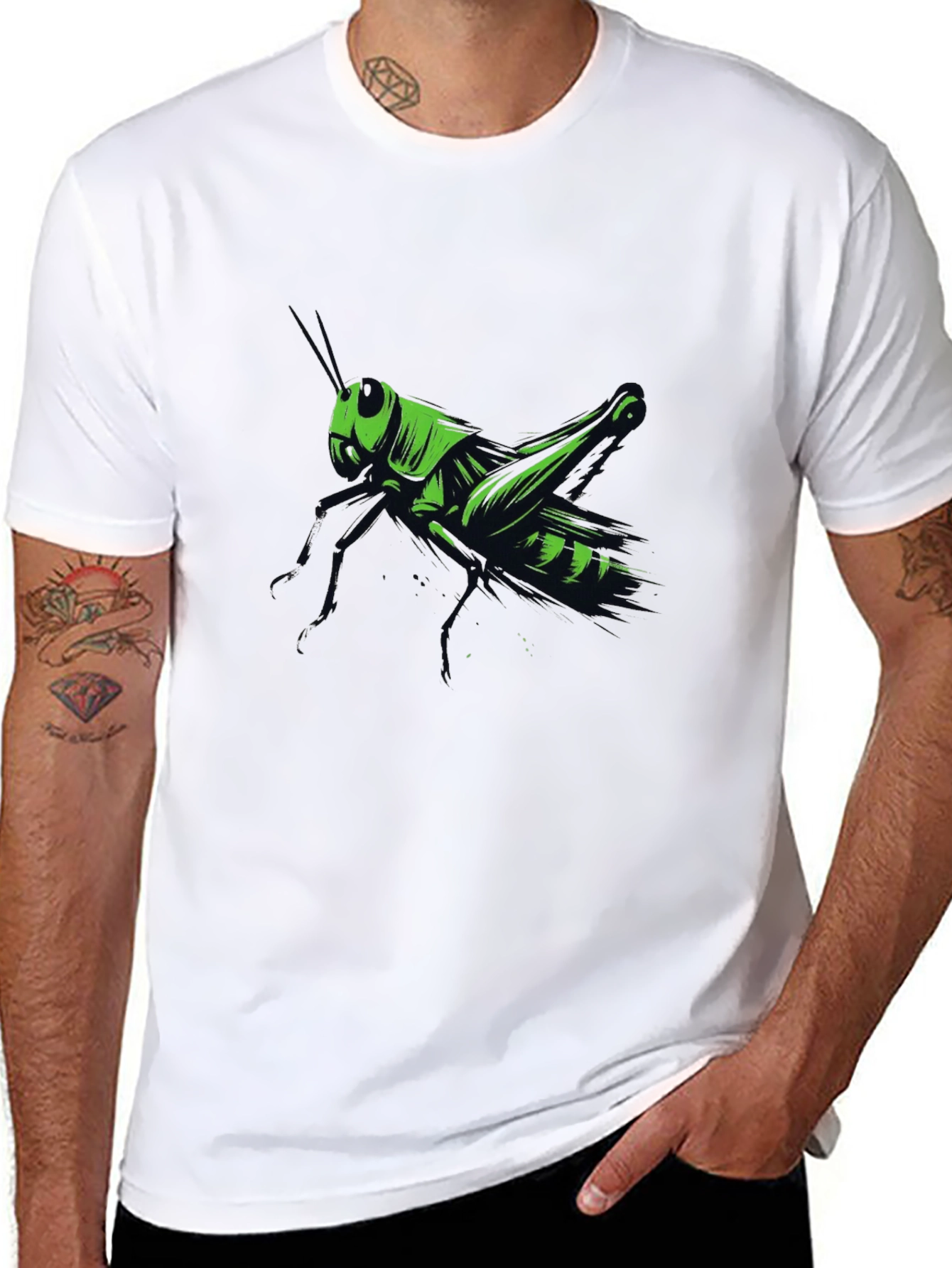 Grasshopper Graphic T-Shirt - Mens Black Tee