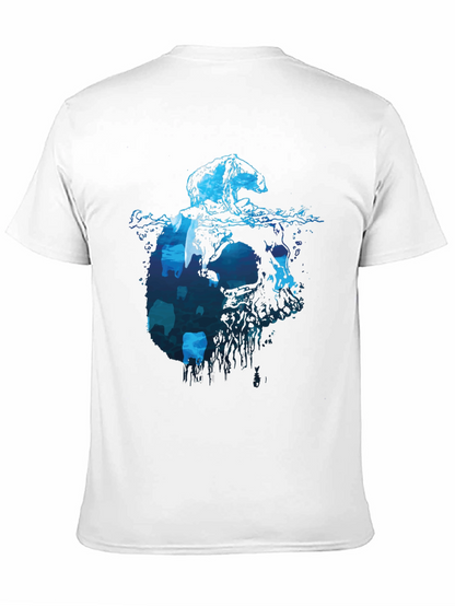Polar Bear Iceberg Graphic Tee - Cool Black T-Shirt